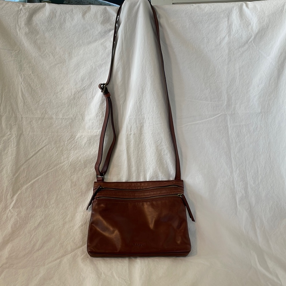 Margot Brown Leather Crossbody Bag